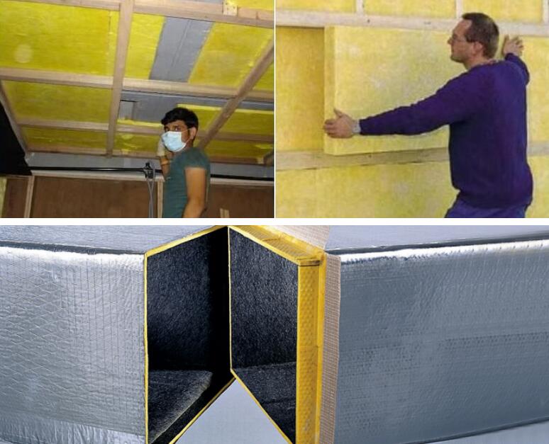 Rigid Fiberglass Insulation Board Foil FacedEcoIn Insulation