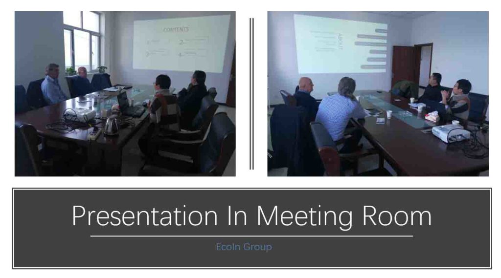 presentation in meeting room